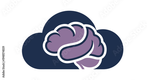 Brain Cloud Mental Health Concept.