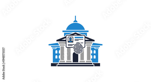 Building with blue dome roof.