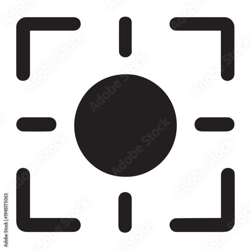 Creative focus concept illustration showing brain concentration and productivity idea