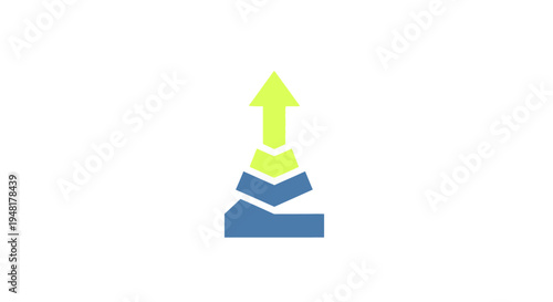 Chevron Arrow Growth Success Symbol.