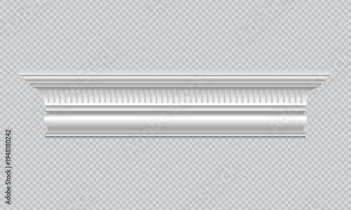 Classic Decorative Wall and Ceiling Molding Set – Elegant Crown Molding, Baseboard, and Architectural Trim Vector Collection