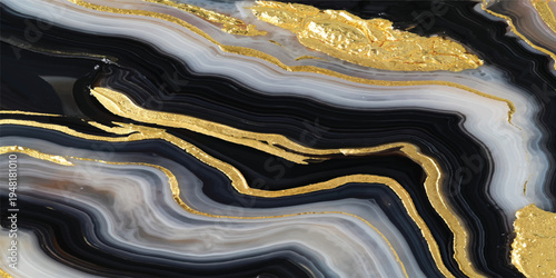 An artistic close up of a golden rock featuring a liquid wave pattern and flowing texture against a vibrant yellow and orange stone backdrop surface illustration