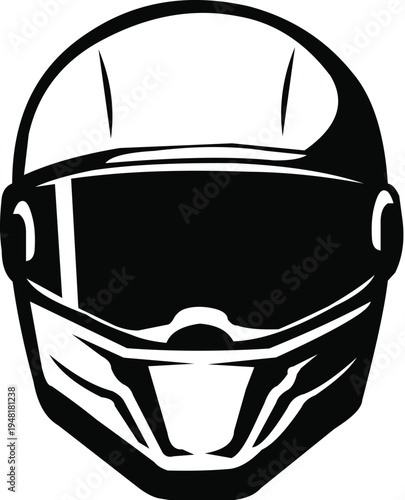 racing helmet icon simple illustration of racing helmet vector icon for web