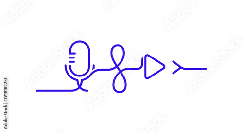 Audio signal flow diagram symbol.