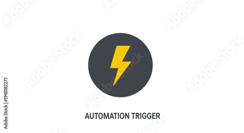 Automation Trigger Icon with Lightning Bolt Symbol.