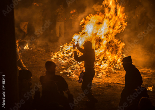 Escobazos Festival of Jarandilla de la Vera, Caceres, Spain