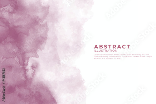 Abstract art design with purple and white background