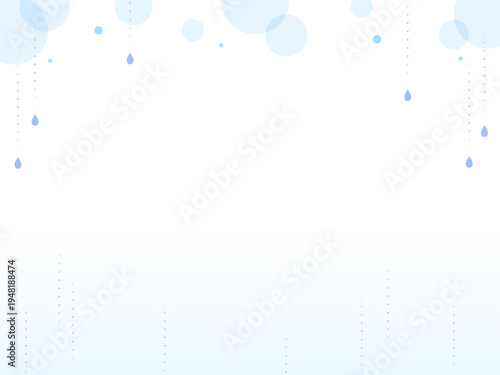 梅雨イメージの雫フレーム