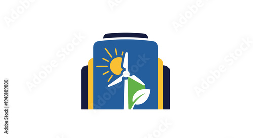 Eco Friendly Backpack With Wind Turbine.