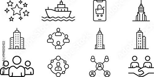 Black line of business and communication