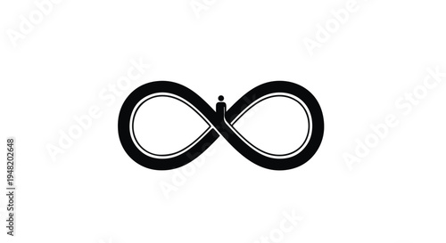 black infinity symbol illustration