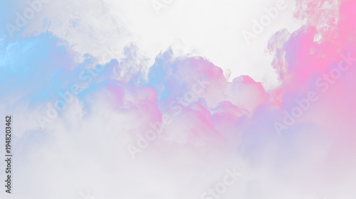 Foto Colorful clouds blend in the sky with shades of pink and blue during day time in