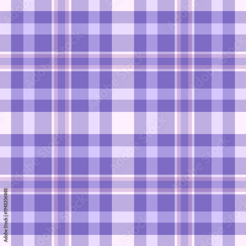 Bandana fabric check vector, neat tartan texture plaid. Indigo background seamless textile pattern in light and indigo colors.