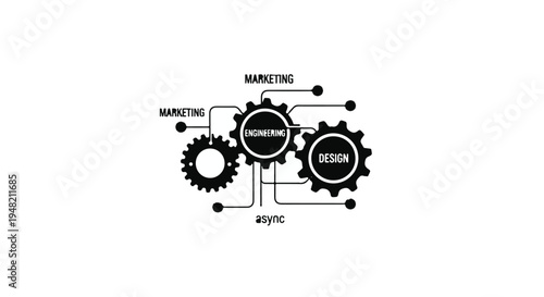 Marketing strategy and business analytics concept illustration