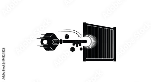 key unlocking gate security access control