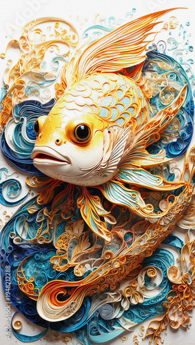 colorful fish in the aquarium