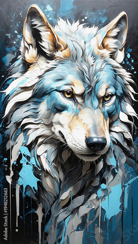 wolf in the snow