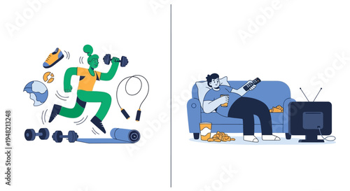 Active Lifestyle Versus Sedentary Habits, Promoting Health and Wellness Choices