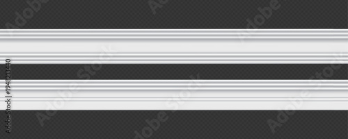 Classic Decorative Wall and Ceiling Molding Set – Elegant Crown Molding, Baseboard, and Architectural Trim Vector Collection