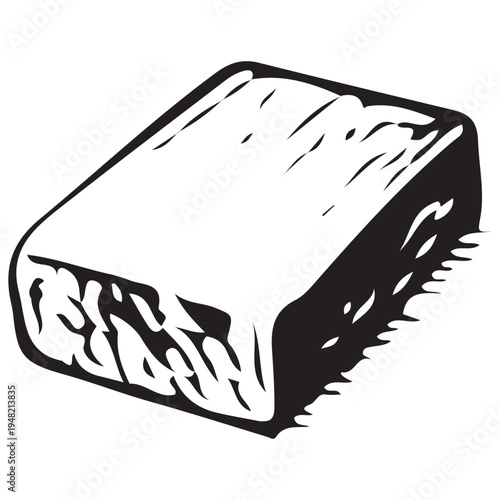 Emergency Survival Food Ration Brick Illustration Off Grid Disaster Preparedness Supply