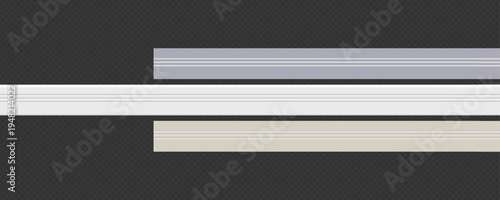 Classic Decorative Wall and Ceiling Molding Set – Elegant Crown Molding, Baseboard, and Architectural Trim Vector Collection