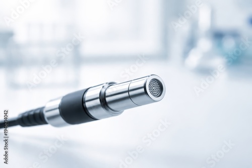 Precision medical endoscope probe with fiber optic lens used for minimally invasive diagnostics and surgical imaging
