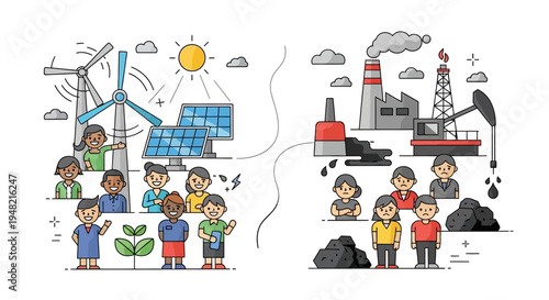 Visualizing Energy Transition Sustainable Renewable Sources vs