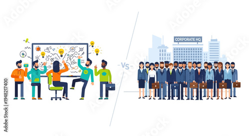 Dynamic startup collaboration vs