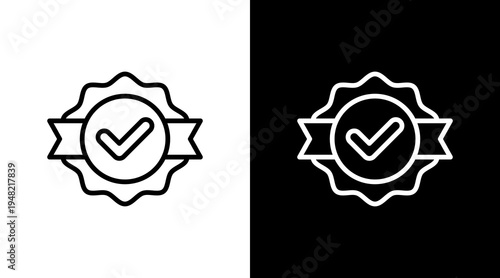 Valid Checkmark  White Icon Set Design