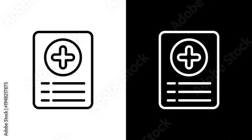 Positive Result  White Icon Set Design