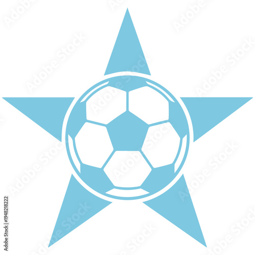 Creative Soccer Ball Logo Vector, Modern Football Icon Design for Sport Brand. Soccer Stadium Vector, Dynamic Soccer Player Kick Silhouette Vector, Sports Logo Design, Modern Football Logo Design Vect