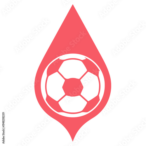 Creative Soccer Ball Logo Vector, Modern Football Icon Design for Sport Brand. Soccer Stadium Vector, Dynamic Soccer Player Kick Silhouette Vector, Sports Logo Design, Modern Football Logo Design Vect