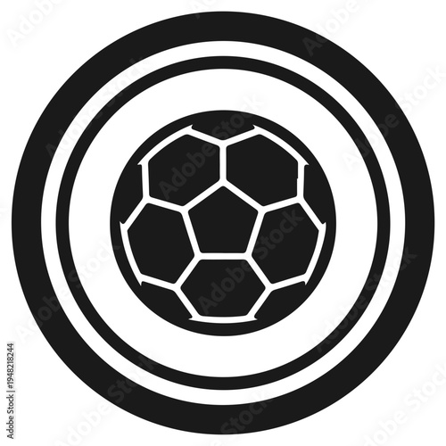 Creative Soccer Ball Logo Vector, Modern Football Icon Design for Sport Brand. Soccer Stadium Vector, Dynamic Soccer Player Kick Silhouette Vector, Sports Logo Design, Modern Football Logo Design Vect