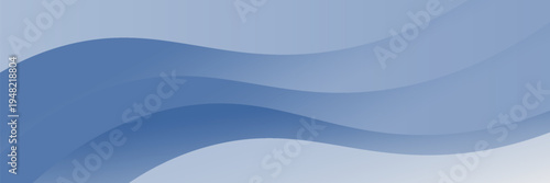 Abstract Blue Corporate Wave Header Background. vector illustration