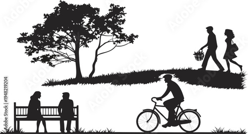 A high-quality vector illustration sheet of various romantic couple silhouettes.