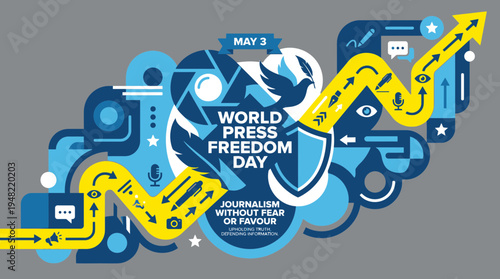 Clear Pathways: Abstract Shapes for Information Flow on Press Day