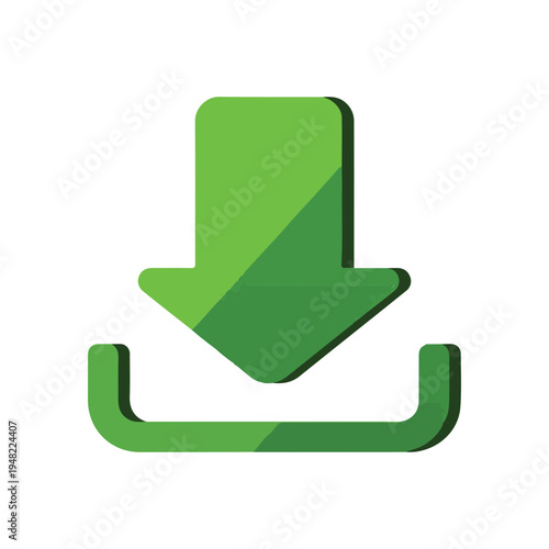 Green Download Icon