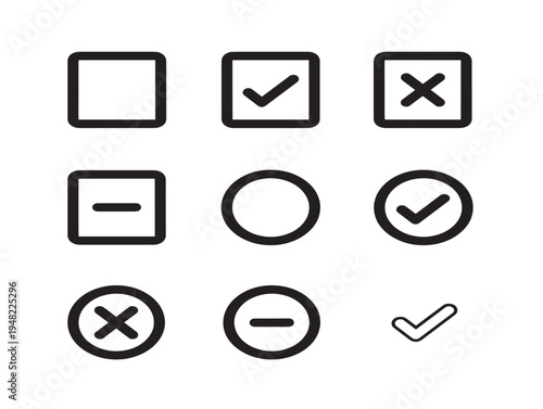 Versatile checkbox interface set for stunning form and survey visuals