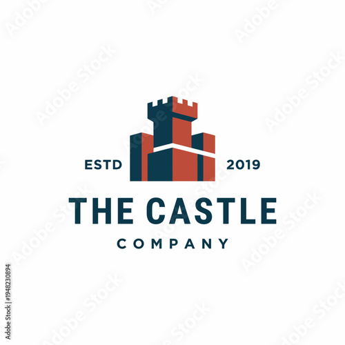 A distinctive logo design featuring a castle structure, symbolizing tradition, strength, and stability for a company rooted in history and legacy.