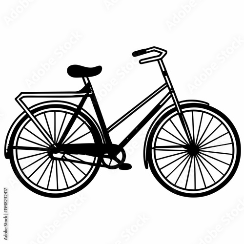 vintage bicycle vector illustration, Eps file.