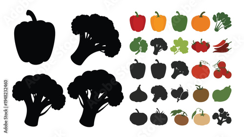A comprehensive analysis of vegetables and fruits: exploring the diverse world of produce, including broccoli, peppers, and various other healthy food options for a balanced diet
