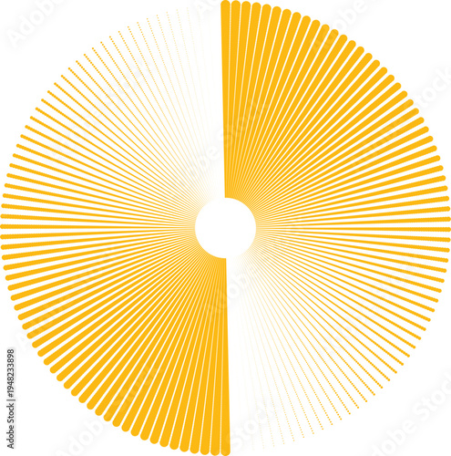 vector illustration of an orange sun