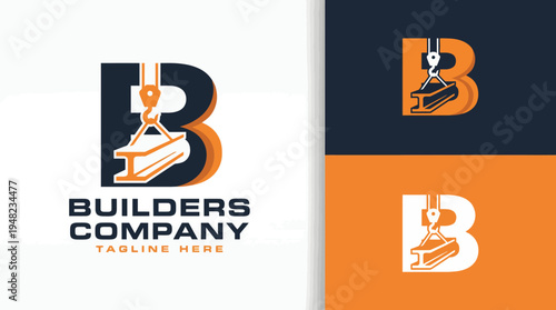 The Builders Company logo showcases a bold design with construction elements, representing strength, skill, and professionalism in the building and construction industry.
