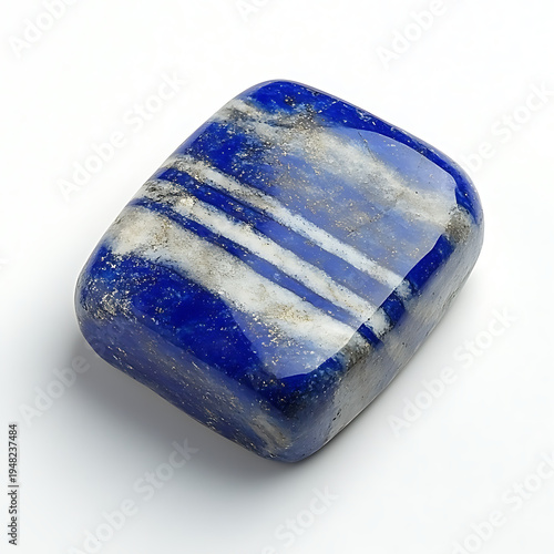 A lapis lazuli gemstone a semi-precious stone