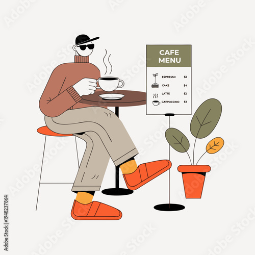 man reading a book