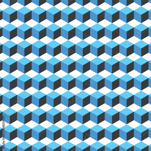 Abstract geometric diamond pattern in blue and white with modern minimalist design abstract, geometric, diamond pattern, modern, minimalist, blue, white, overlapping shapes