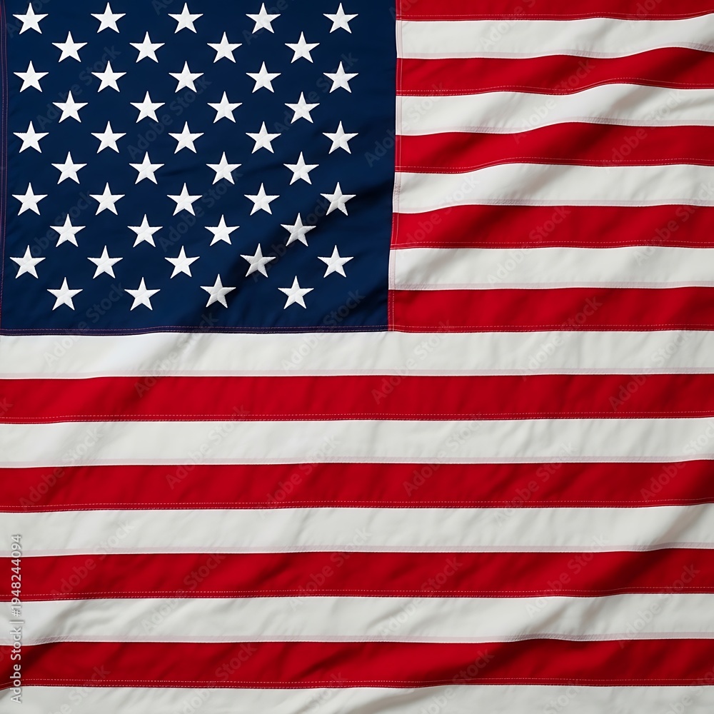 Fototapeta premium American Wave Flag