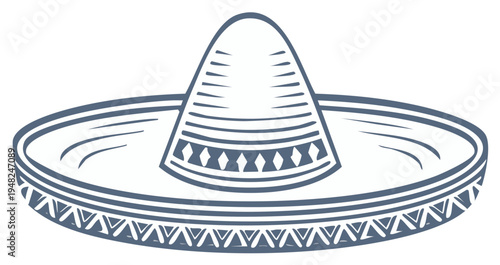 Mexican Sombrero Illustration