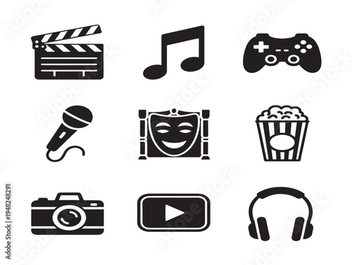 Colorful and Eye Catching Multimedia Application Icons