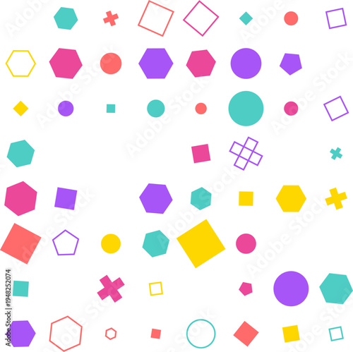 pattern grid square Abstract geometric pattern with colorful shapes modern background design element